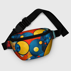Поясная сумка Динамичный красочный паттерн, цвет: 3D-принт — фото 2