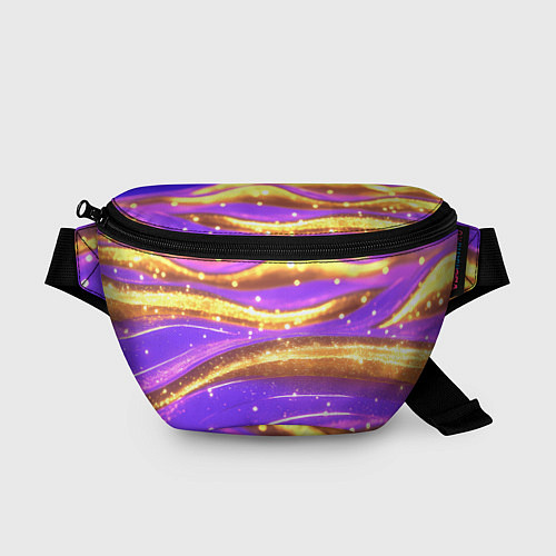 Поясная сумка Блестящая волнистая текстура / 3D-принт – фото 1