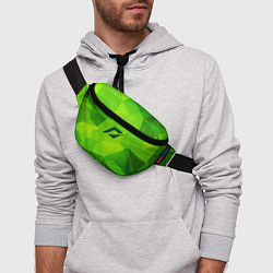 Поясная сумка Need for Speed green poly, цвет: 3D-принт — фото 2