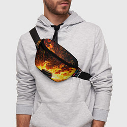 Поясная сумка Шайба в огне, цвет: 3D-принт — фото 2