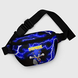 Поясная сумка Sonic storm electro, цвет: 3D-принт — фото 2