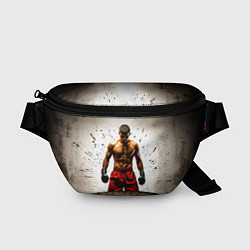Поясная сумка Боксер в красном, цвет: 3D-принт