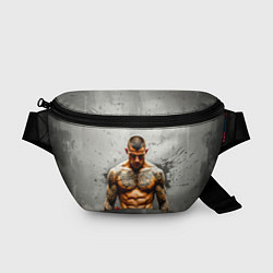 Поясная сумка Дастин Порье на сером, цвет: 3D-принт