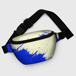 Поясная сумка Color blue white, цвет: 3D-принт — фото 2
