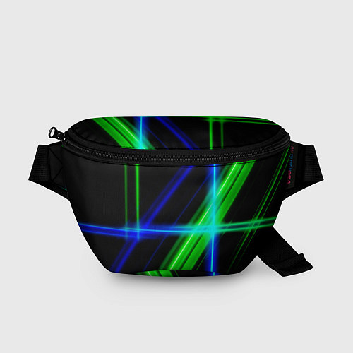 Поясная сумка Color blue black green / 3D-принт – фото 1
