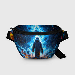 Поясная сумка Лыжник в огне, цвет: 3D-принт