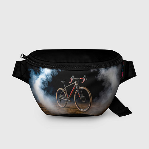 Поясная сумка Циклокроссовый велосипед в дыму / 3D-принт – фото 1