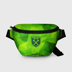 Поясная сумка West Ham green poly, цвет: 3D-принт