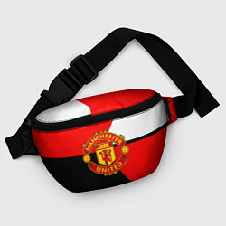 Поясная сумка Манчестер юнайтед геометрия линии, цвет: 3D-принт — фото 2