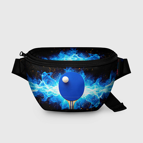 Поясная сумка Синяя ракетка для пинг-понга / 3D-принт – фото 1