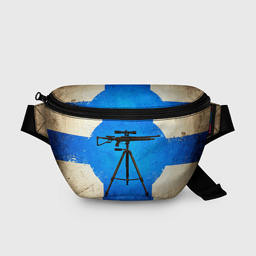 Поясная сумка Стендовая спортивная стрельба на синем / 3D-принт – фото 1