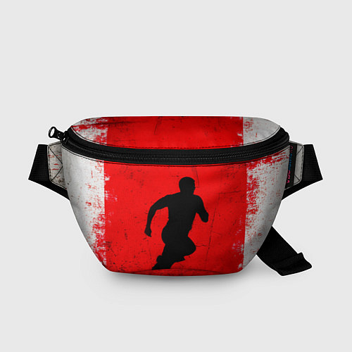 Поясная сумка Спринтер на красно белом / 3D-принт – фото 1