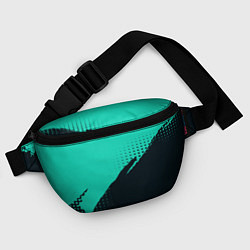 Поясная сумка Color black light blue, цвет: 3D-принт — фото 2