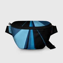 Поясная сумка Black blue, цвет: 3D-принт