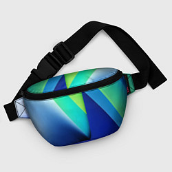 Поясная сумка Color blue green, цвет: 3D-принт — фото 2