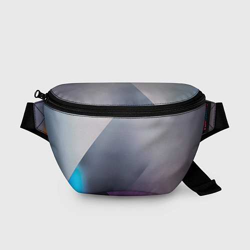 Поясная сумка Color grey with stripes / 3D-принт – фото 1