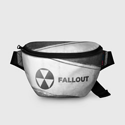 Поясная сумка Fallout - white gradient по-горизонтали, цвет: 3D-принт
