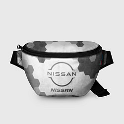 Поясная сумка Nissan - white gradient, цвет: 3D-принт