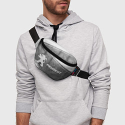 Поясная сумка Peugeot - grey gradient по-горизонтали, цвет: 3D-принт — фото 2