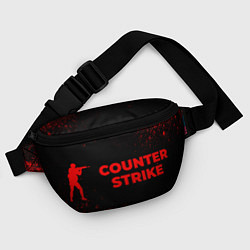 Поясная сумка Counter Strike - red gradient по-горизонтали, цвет: 3D-принт — фото 2