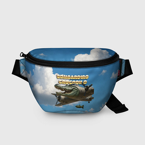 Поясная сумка Bombardino Crocodillo мем / 3D-принт – фото 1