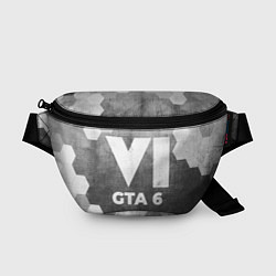 Поясная сумка GTA 6 - grey gradient, цвет: 3D-принт