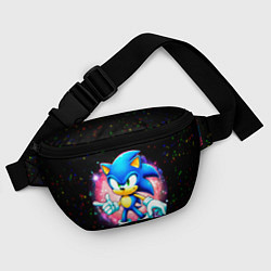 Поясная сумка Sonic in space, цвет: 3D-принт — фото 2
