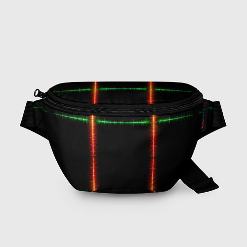 Поясная сумка Color green orange lines / 3D-принт – фото 1
