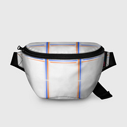 Поясная сумка Neon white orange blue, цвет: 3D-принт