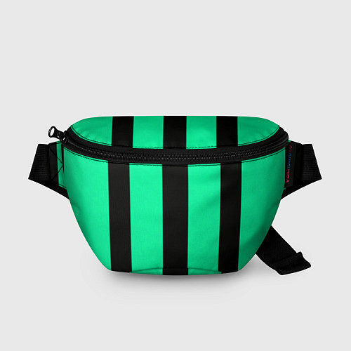Поясная сумка Color turquoise black line / 3D-принт – фото 1