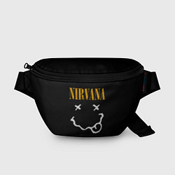 Поясная сумка Nirvana rock music, цвет: 3D-принт