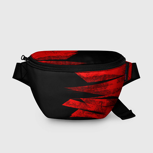 Поясная сумка Color red black strip / 3D-принт – фото 1