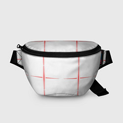Поясная сумка Color white red stripes