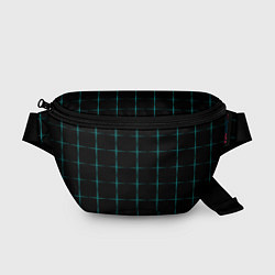 Поясная сумка Color black blue crosses
