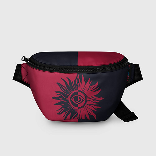 Поясная сумка Солнце красно-синее / 3D-принт – фото 1