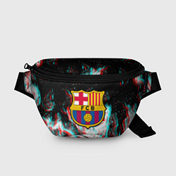 Поясная сумка Barcelona огонь глитч