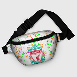 Поясная сумка Liverpool брызги красок текстура, цвет: 3D-принт — фото 2