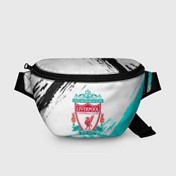 Поясная сумка Ливерпуль штрихи красок, цвет: 3D-принт
