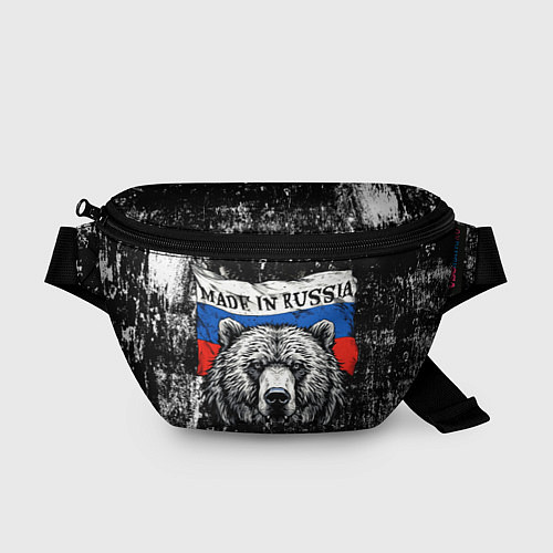 Поясная сумка Медведь на фоне Росийсского флага / 3D-принт – фото 1