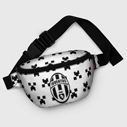 Поясная сумка Juventus x minecraft pattern, цвет: 3D-принт — фото 2