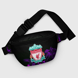 Поясная сумка Liverpool неоновый огонь, цвет: 3D-принт — фото 2