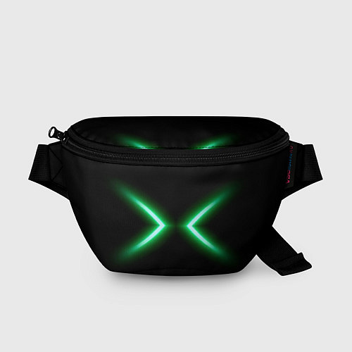 Поясная сумка Neon green lines / 3D-принт – фото 1