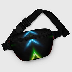 Поясная сумка Neon multicolored lines, цвет: 3D-принт — фото 2
