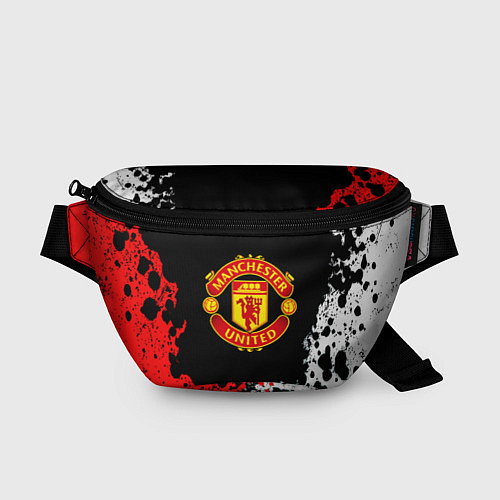 Поясная сумка Манчестер Юнайтед краски абстрактные / 3D-принт – фото 1