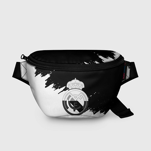 Поясная сумка Реал Мадрид краски белые штрихи / 3D-принт – фото 1