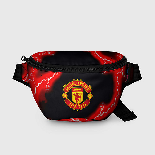 Поясная сумка Манчестер Юнайтед шторм молнии / 3D-принт – фото 1