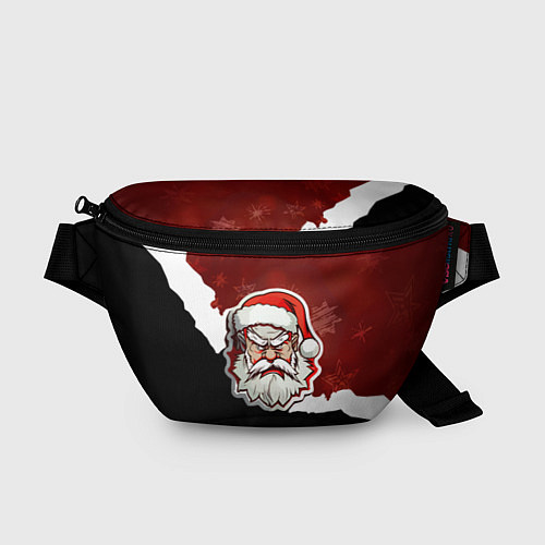Поясная сумка Злой дед мороз красный и черный / 3D-принт – фото 1