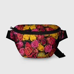 Поясная сумка Ассорти из роз, цвет: 3D-принт
