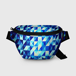 Поясная сумка Синяя геометрия