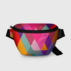 Поясная сумка Разноцветные полигоны